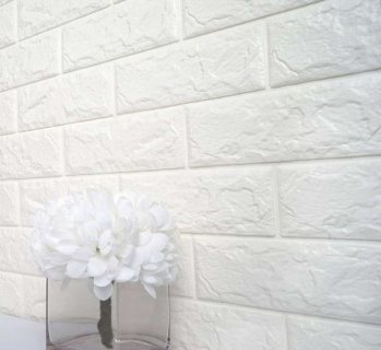 ورق جدران لاصق ذاتي لون أبيض