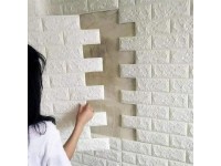 ورق جدران لاصق ذاتي لون أبيض