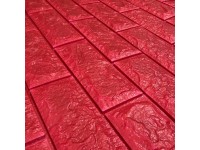 ورق جدران لاصق ذاتي لون أحمر  